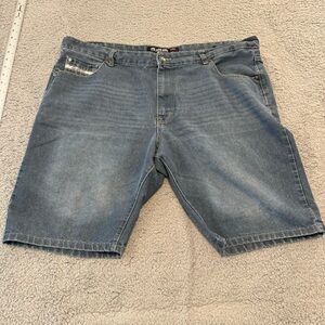Ecko Unltd Shorts Men’s 42  Blue Denim Jean Baggy Skater Hip‎ Hop Y2K Faded
